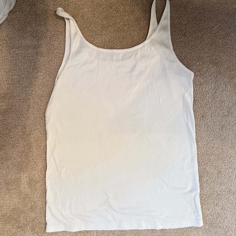 Eileen Fisher Ladies White Tank Top L - Picture 3 of 6